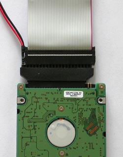 Festplatte von unten, Platine